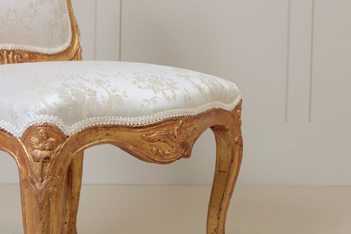 Pair Giltwood Salon Chairs - Image 4
