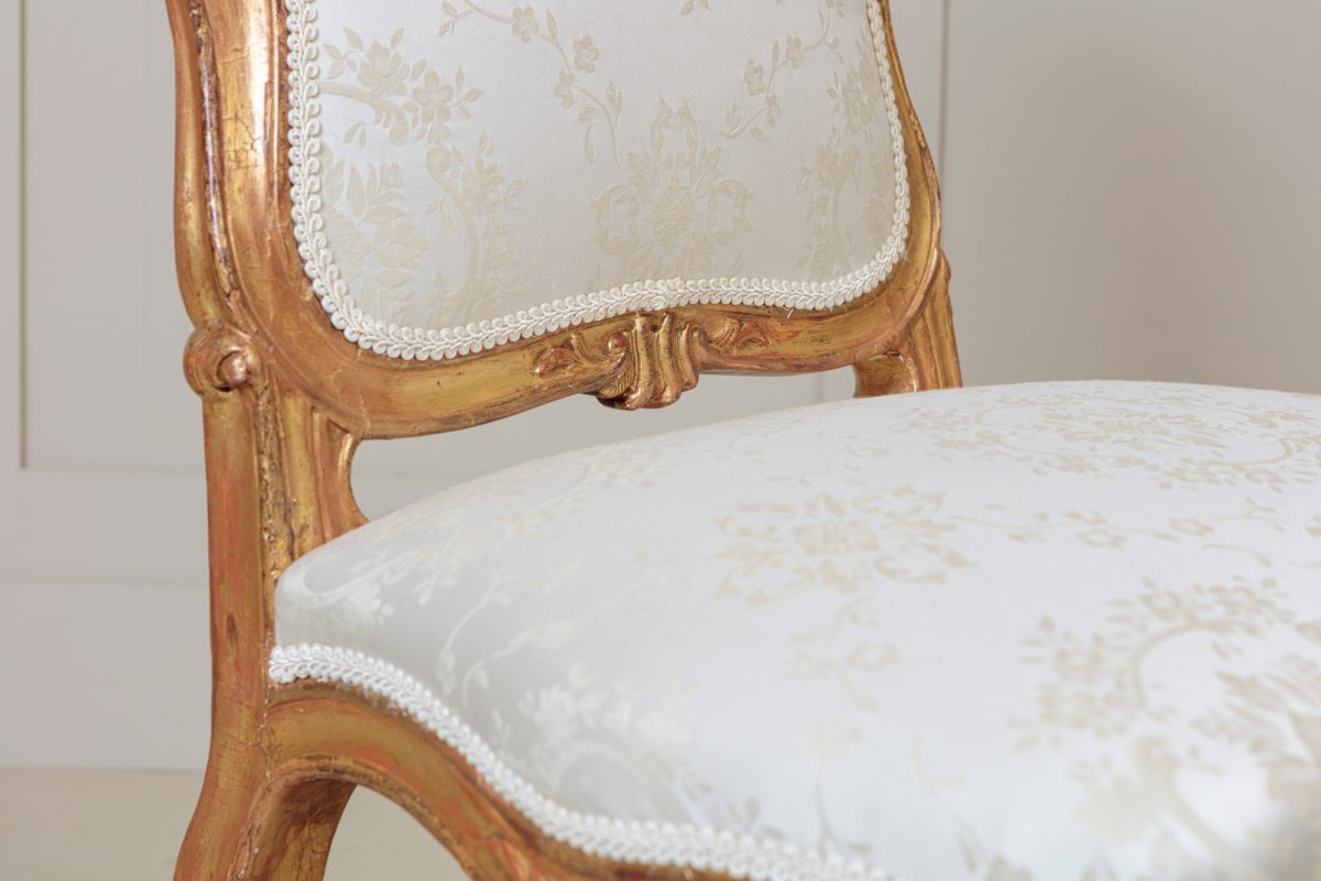 Pair Giltwood Salon Chairs - Image 3