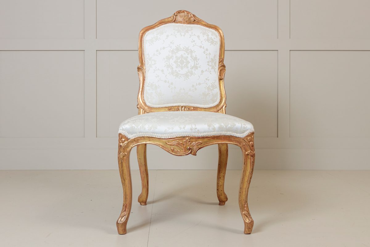 Pair Giltwood Salon Chairs - Image 2