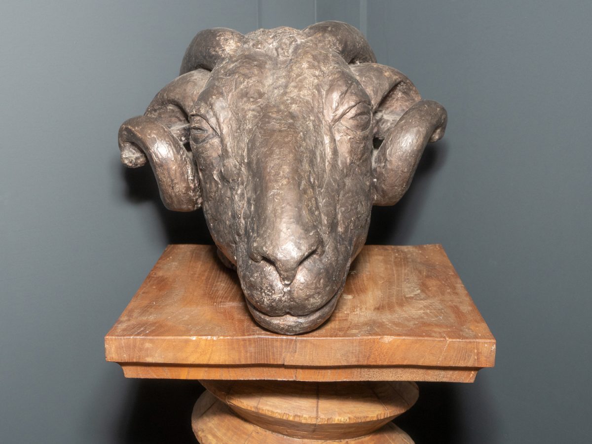 Rams Head Sculpture - Image 3