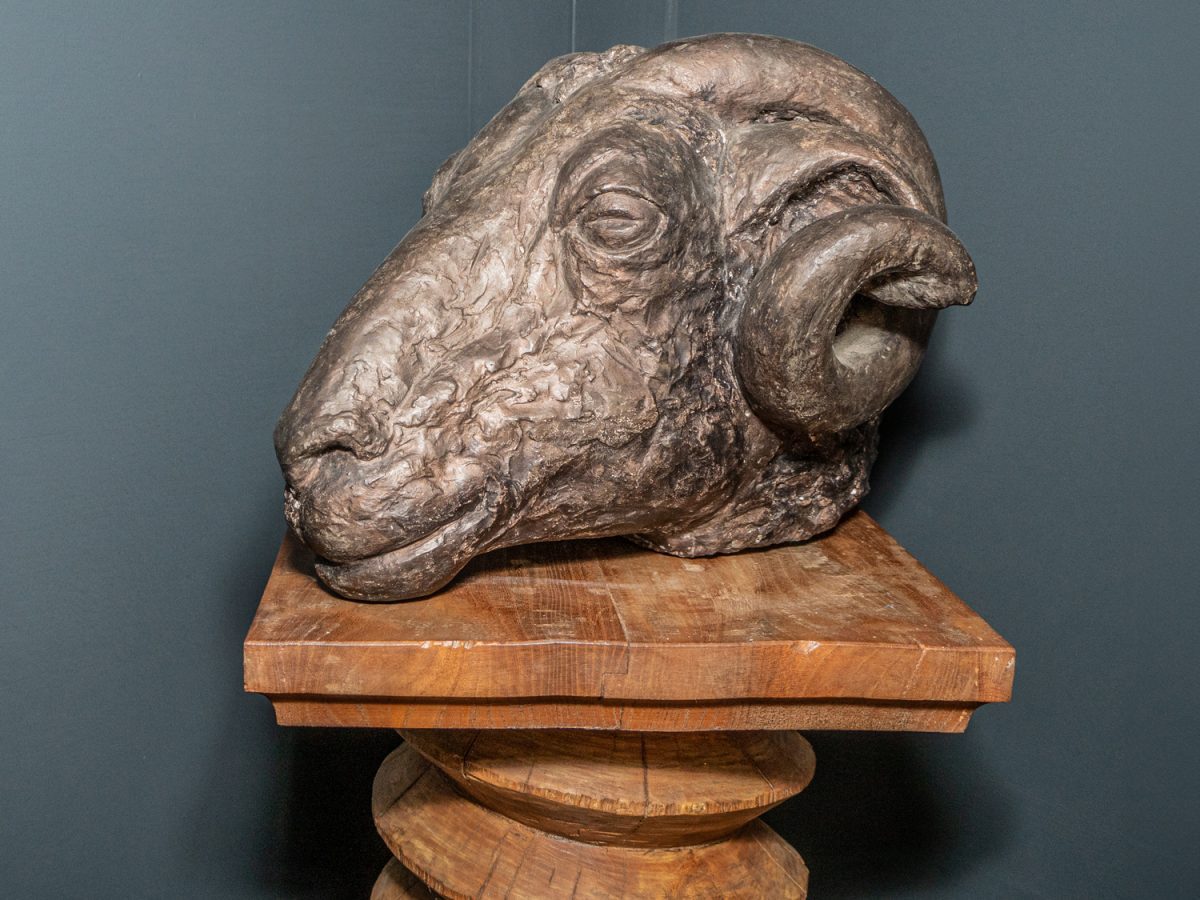 Rams Head Sculpture
