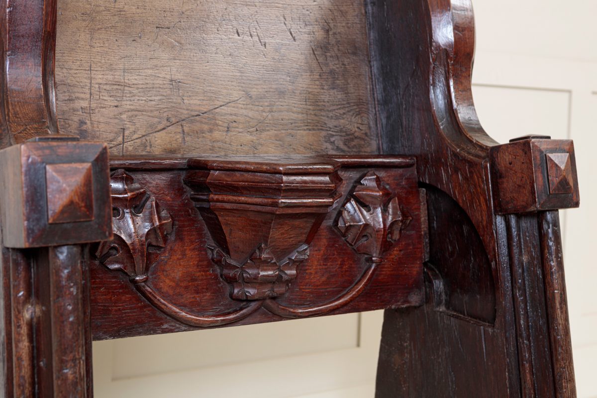 17th Century Oak Pew - Image 7