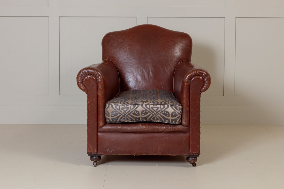 1930's Leather Club Chair - Image 2
