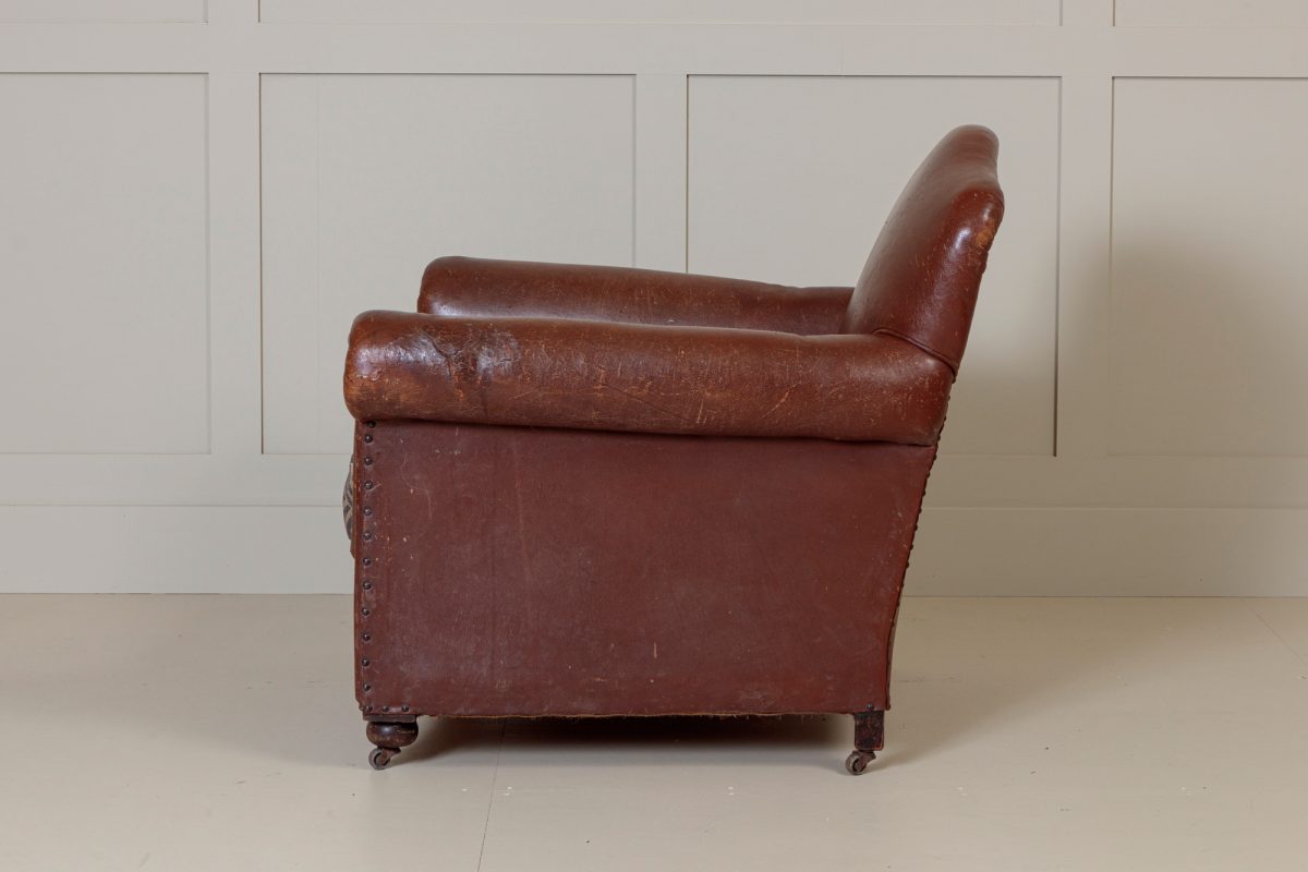 1930's Leather Club Chair - Image 8