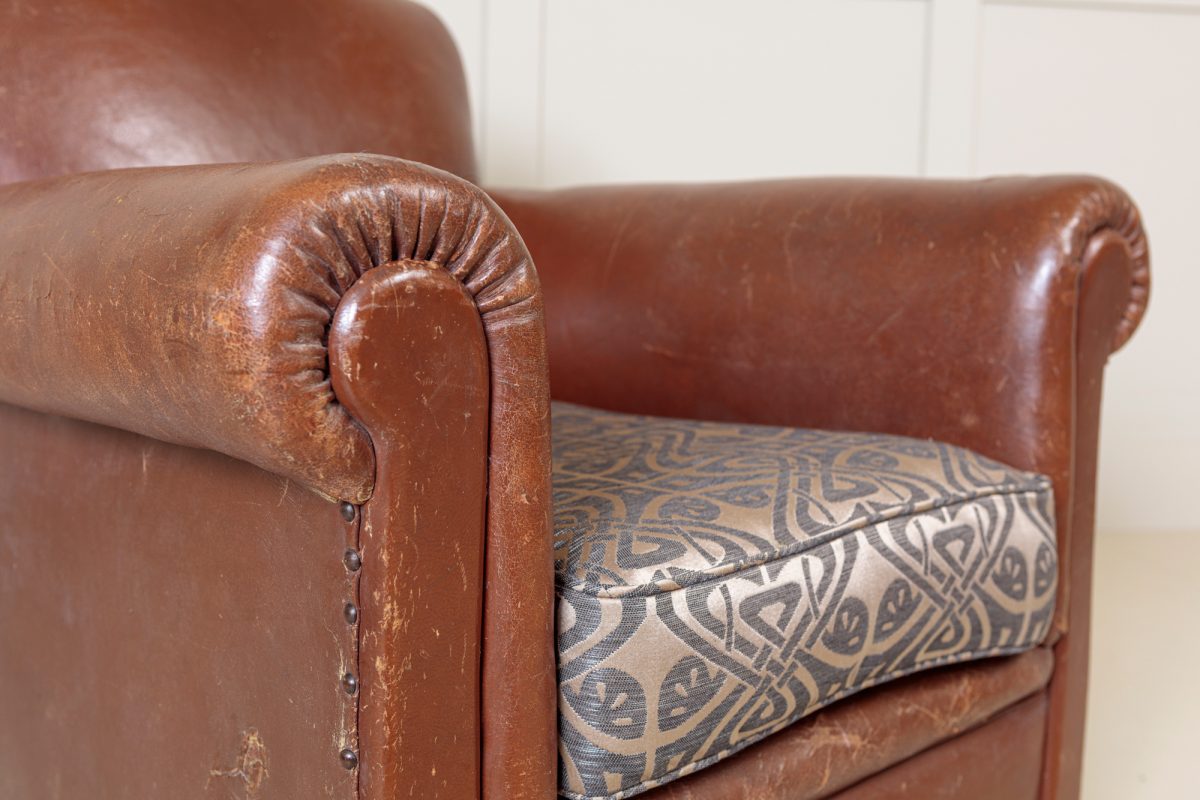1930's Leather Club Chair - Image 3