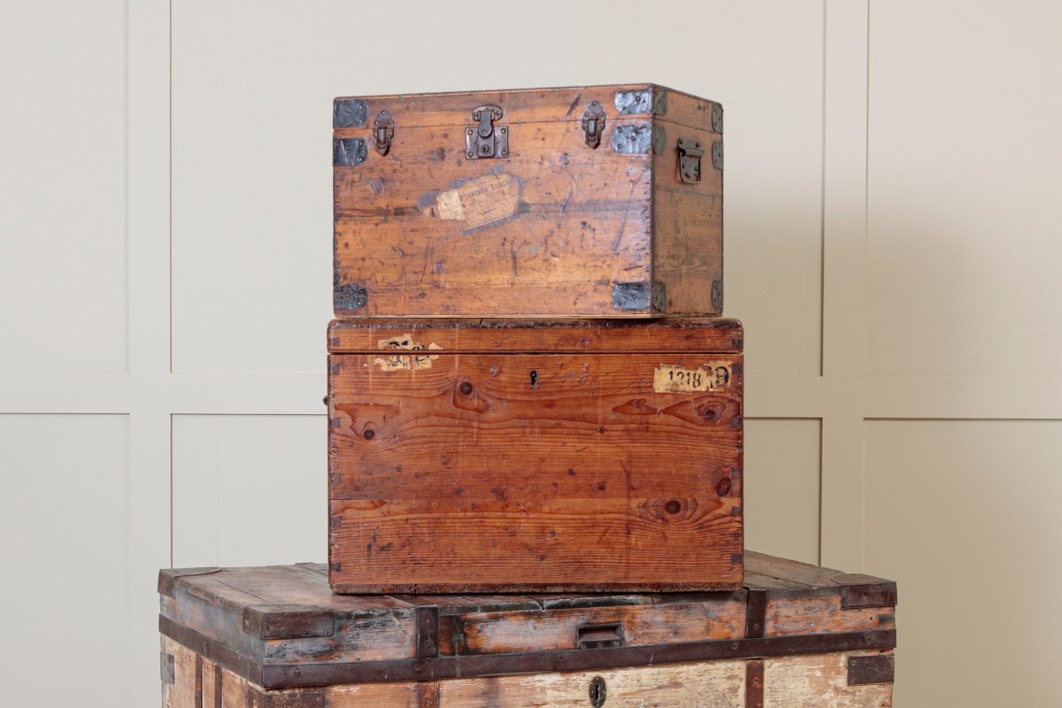 Pair of Vintage Trunks