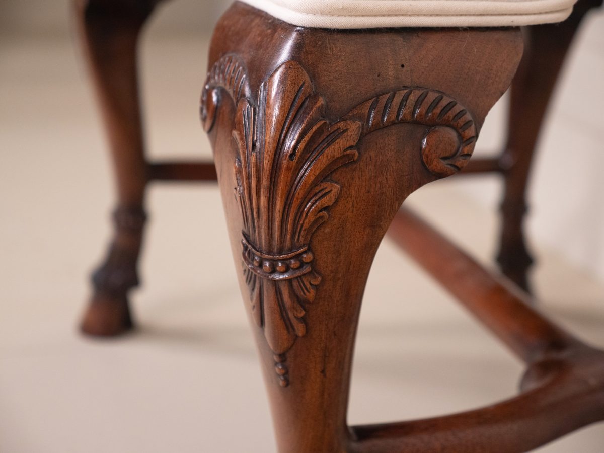 George I Design Walnut Footstool - Image 5