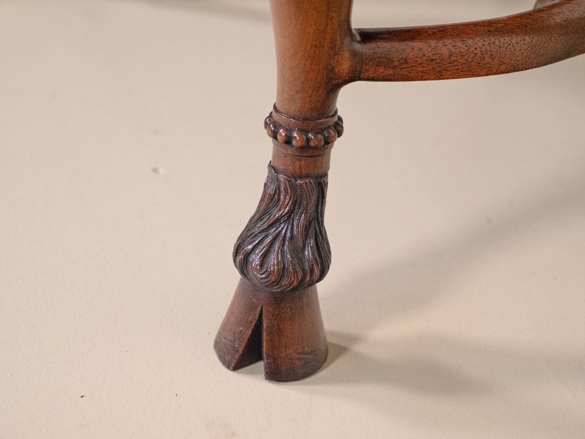 George I Design Walnut Footstool - Image 6