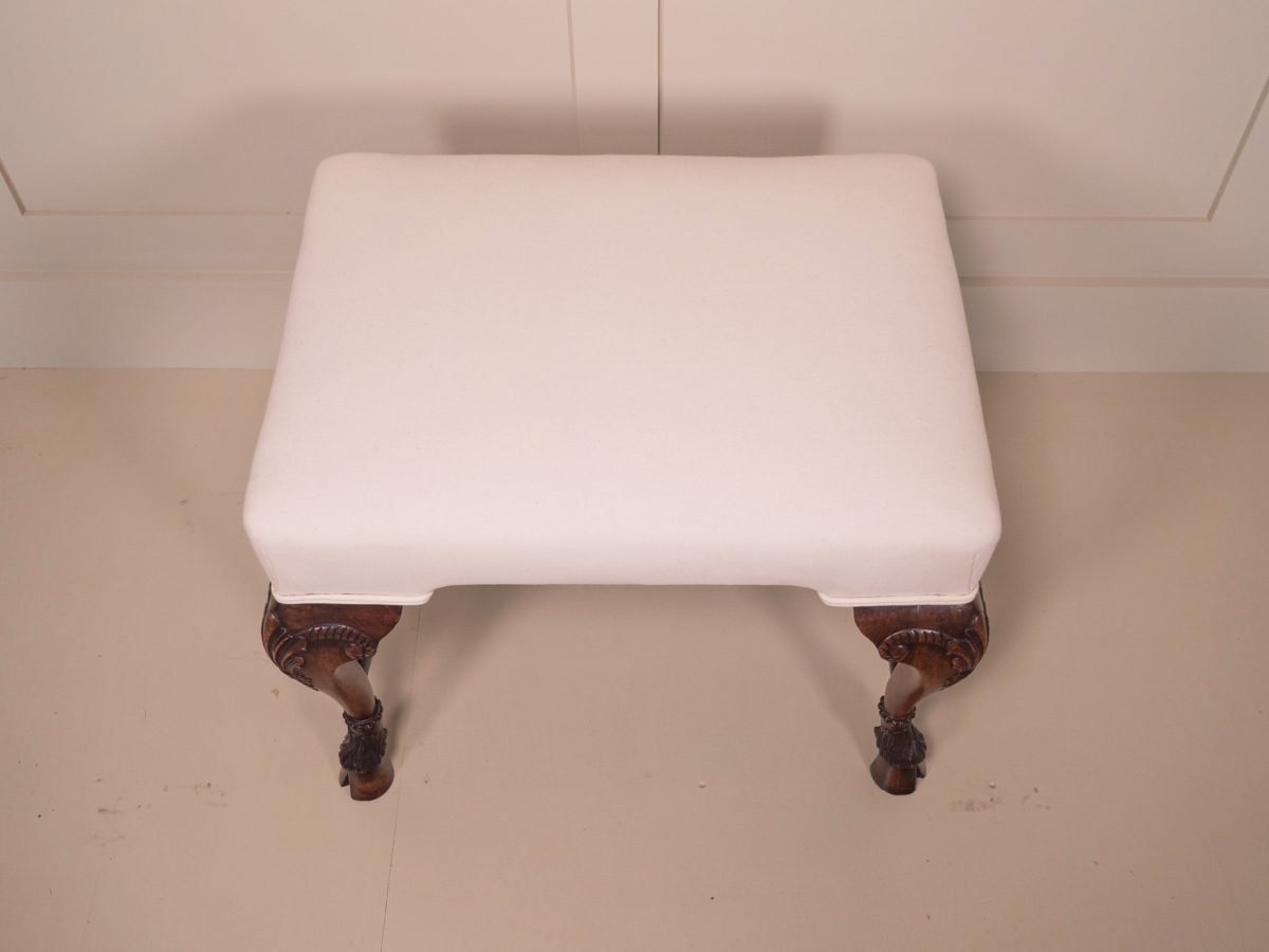 George I Design Walnut Footstool - Image 3