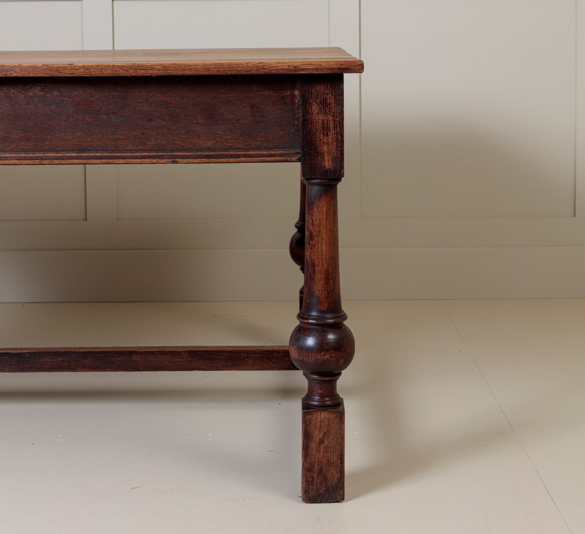 Antique Oak Farmhouse Table - Image 8