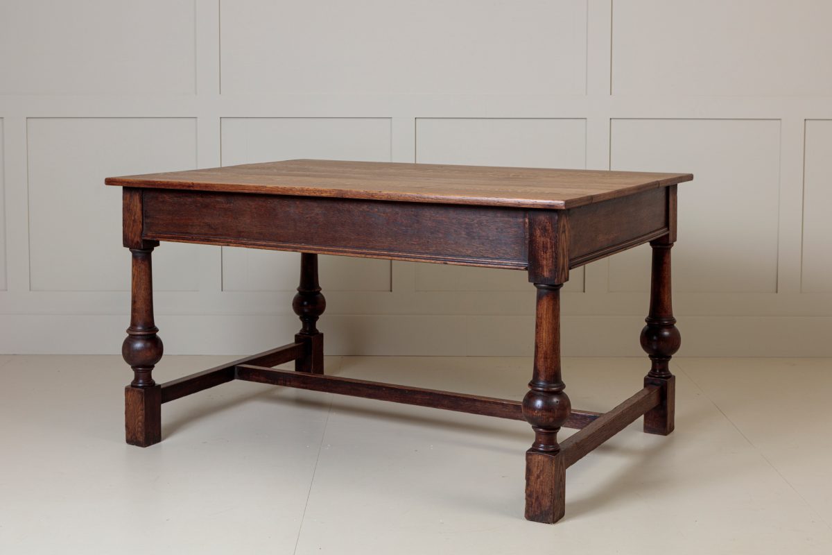 Antique Oak Farmhouse Table - Image 2