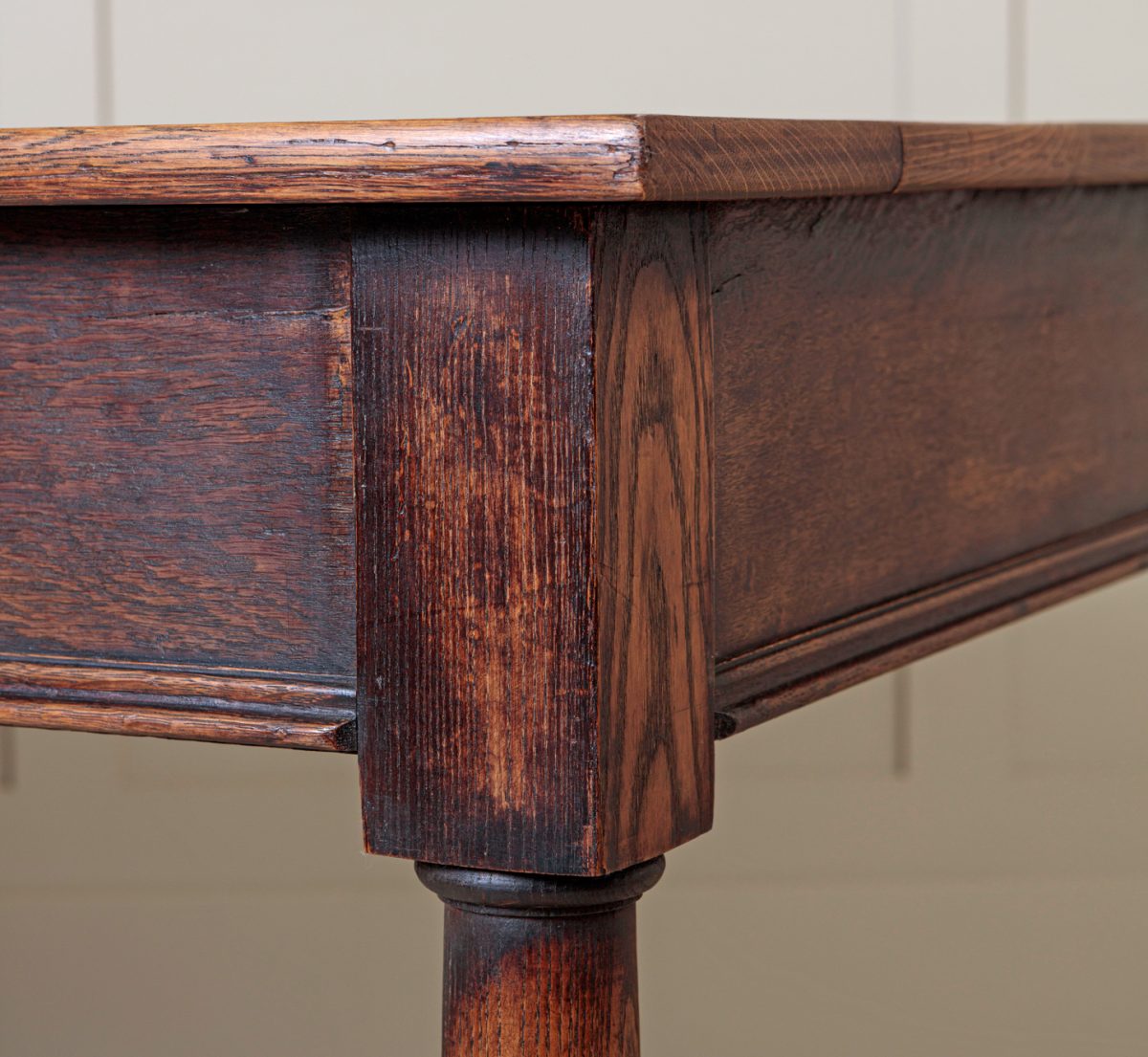 Antique Oak Farmhouse Table - Image 3