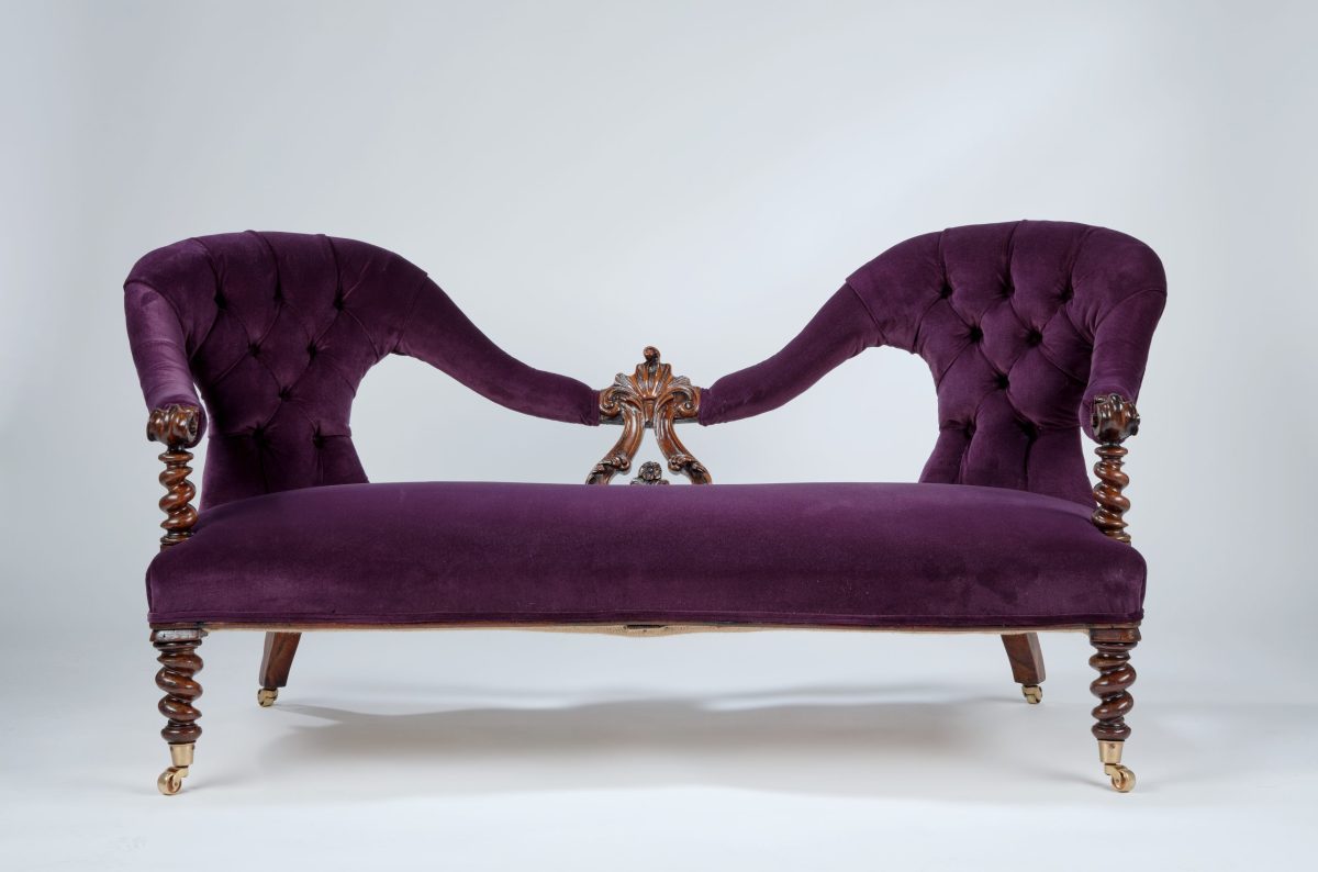 Victorian Rosewood Sofa - Image 2