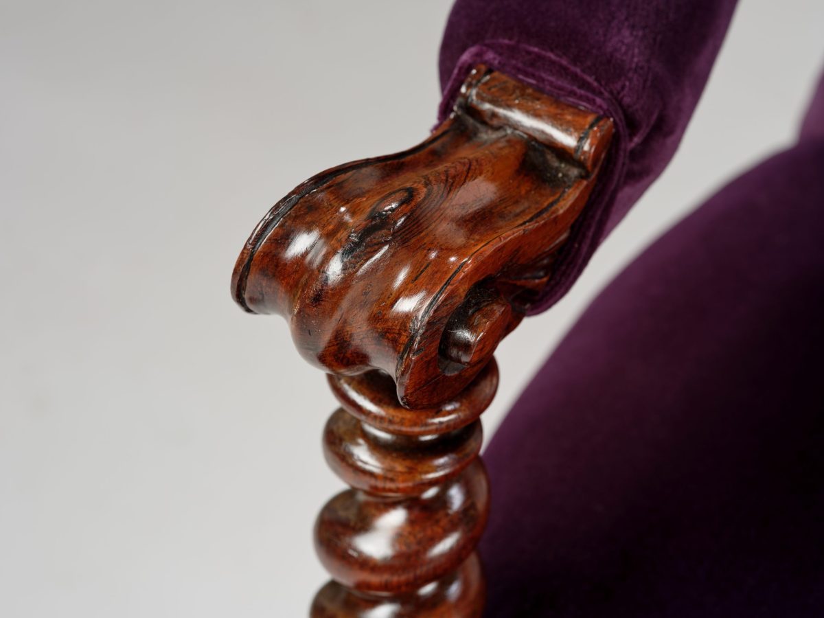 Victorian Rosewood Sofa - Image 6