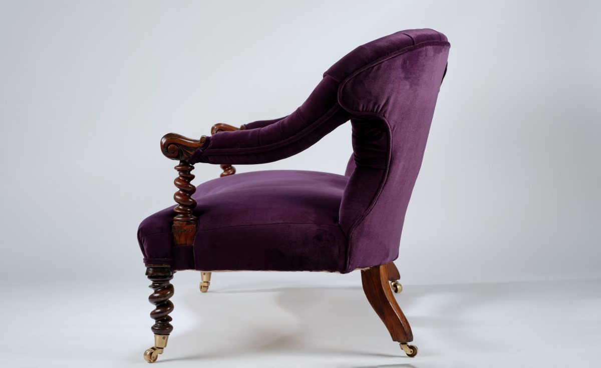 Victorian Rosewood Sofa - Image 5