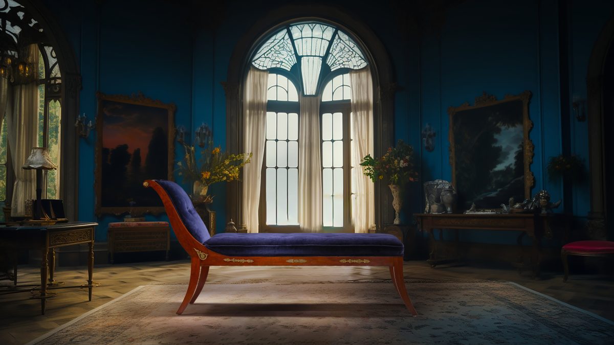 French Empire Chaise - Image 6