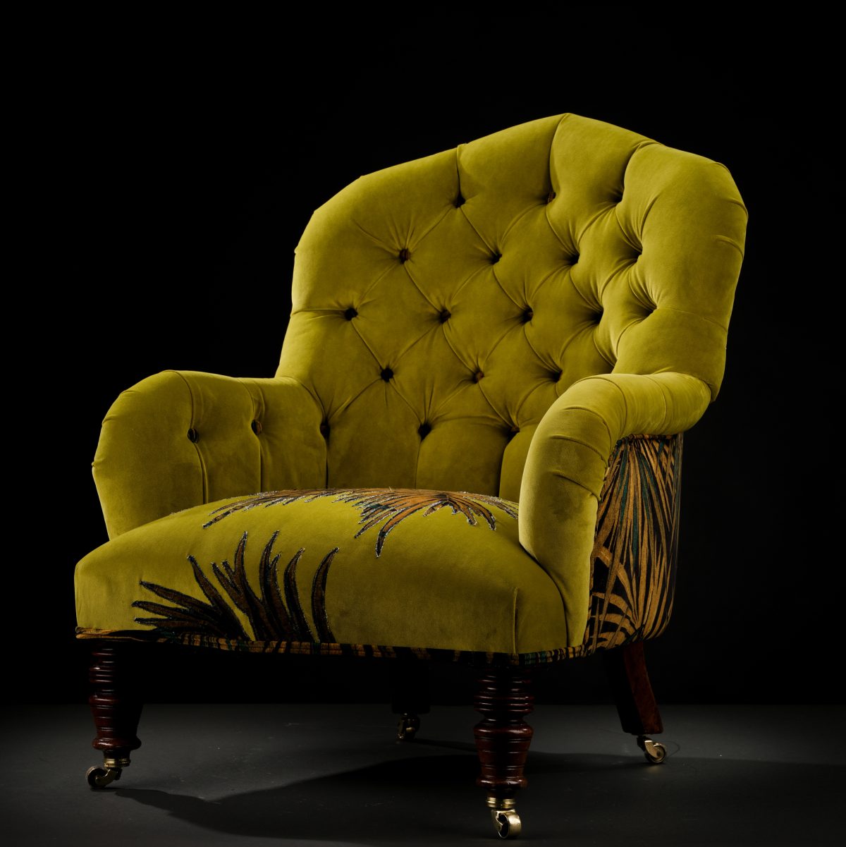 The Palm Tree Justice Chair & Footstool - Image 8