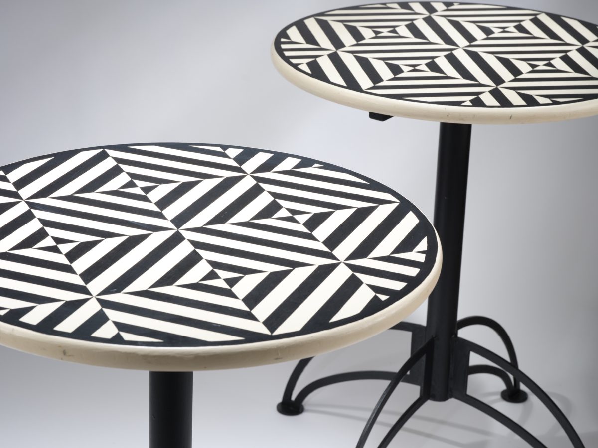 Geometric Bistro Tables