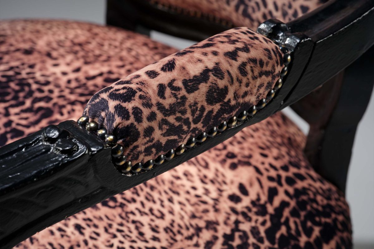 Leopard Rococo Chair - Image 2