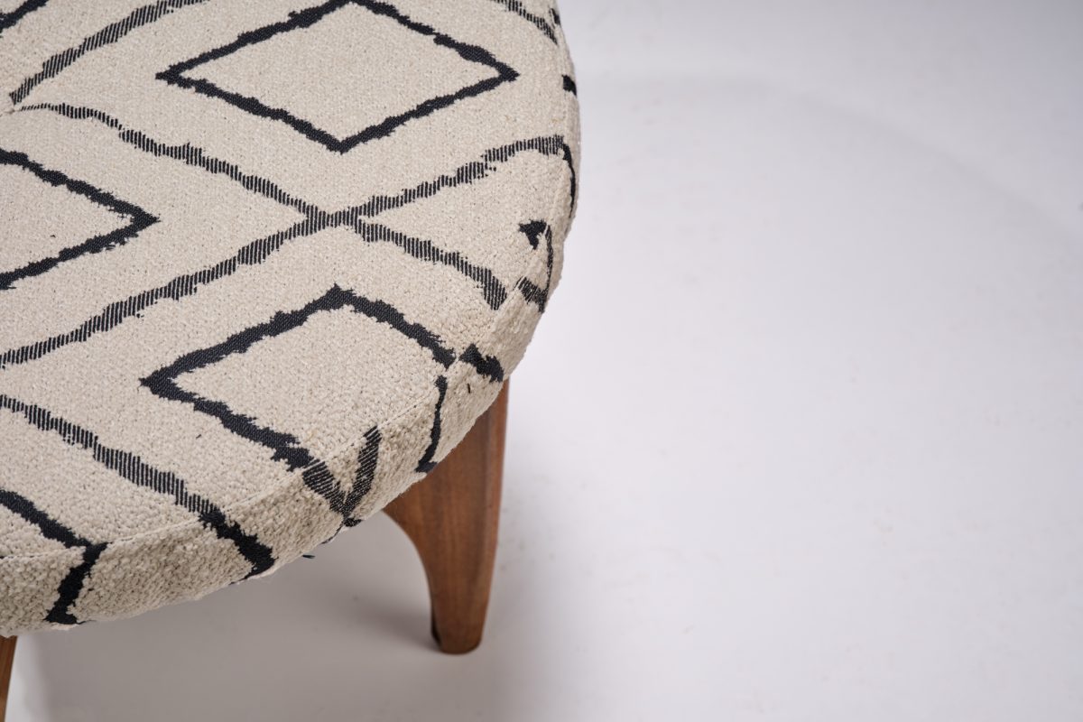 Geometric G Plan Chair and foot stool - Image 4