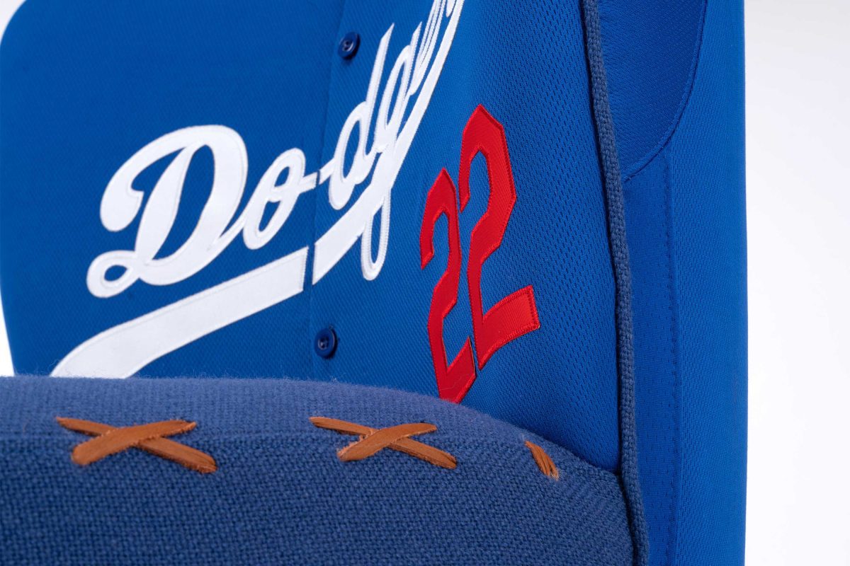 Vintage ‘Dodgers’ Baseball Chair - Image 4