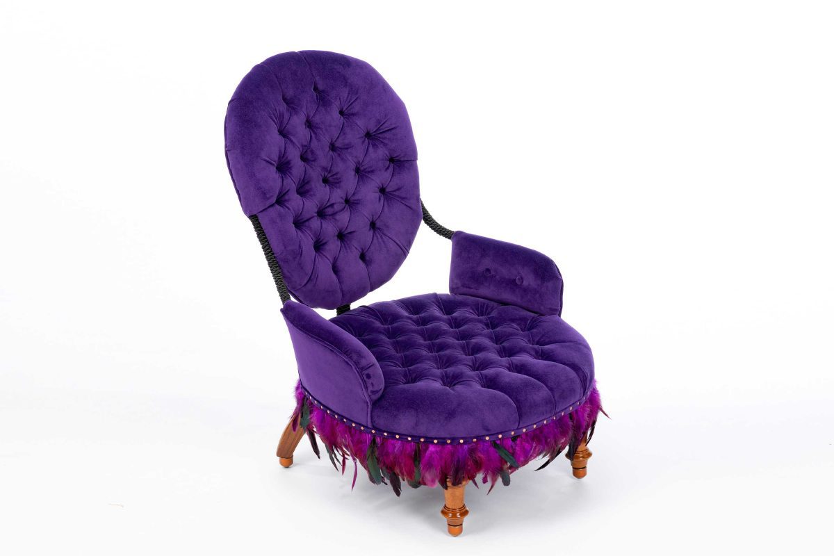 Purple Reign Burlesque Chair
