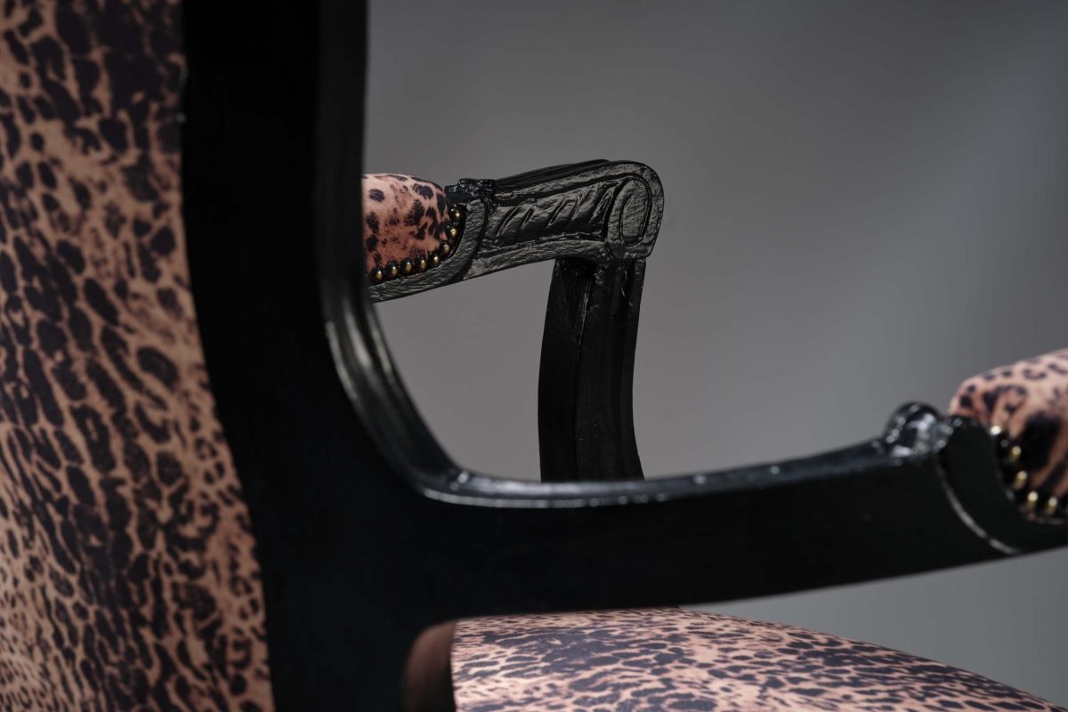 Leopard Rococo Chair - Image 5