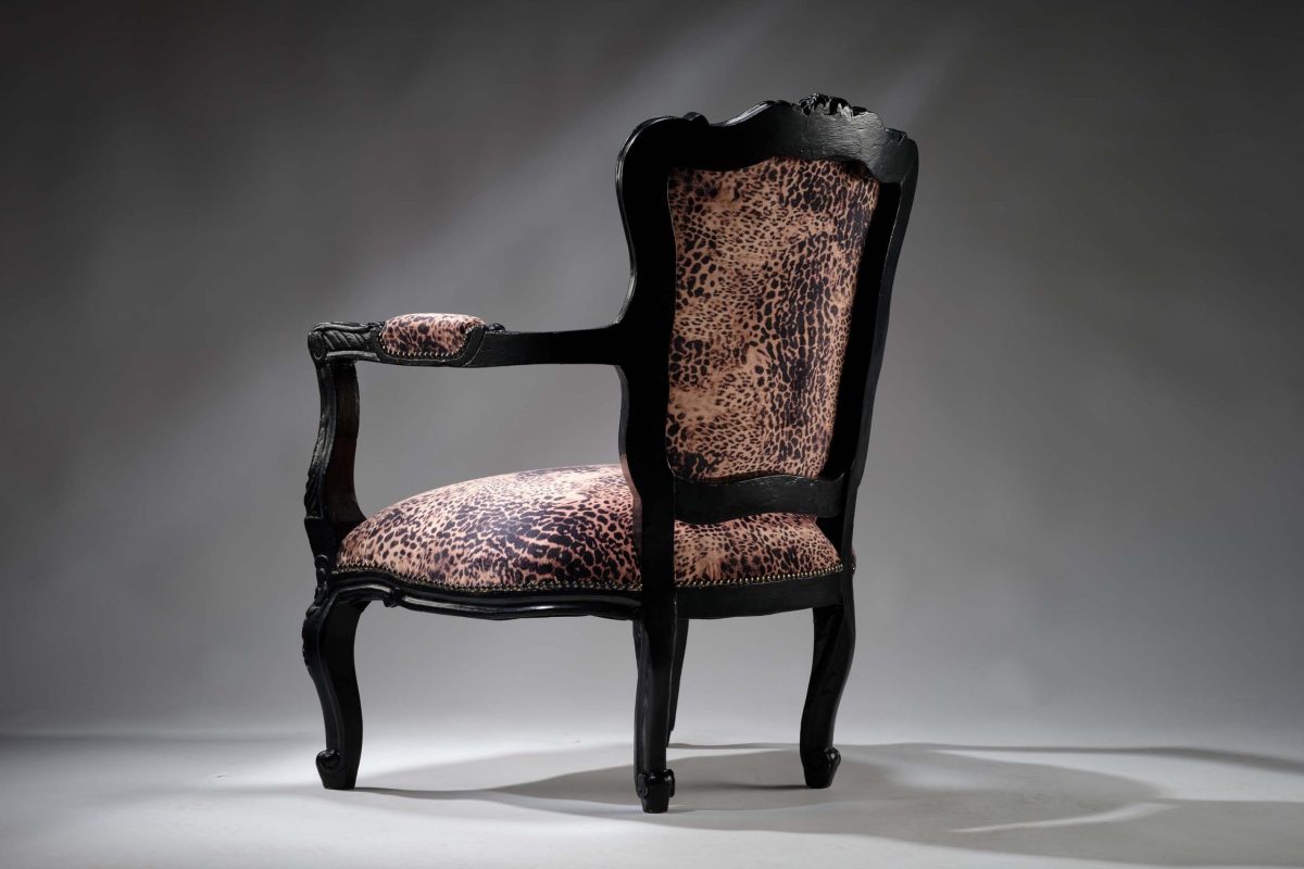Leopard Rococo Chair - Image 3