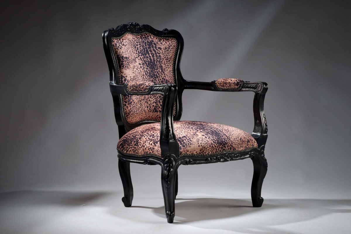 Leopard Rococo Chair