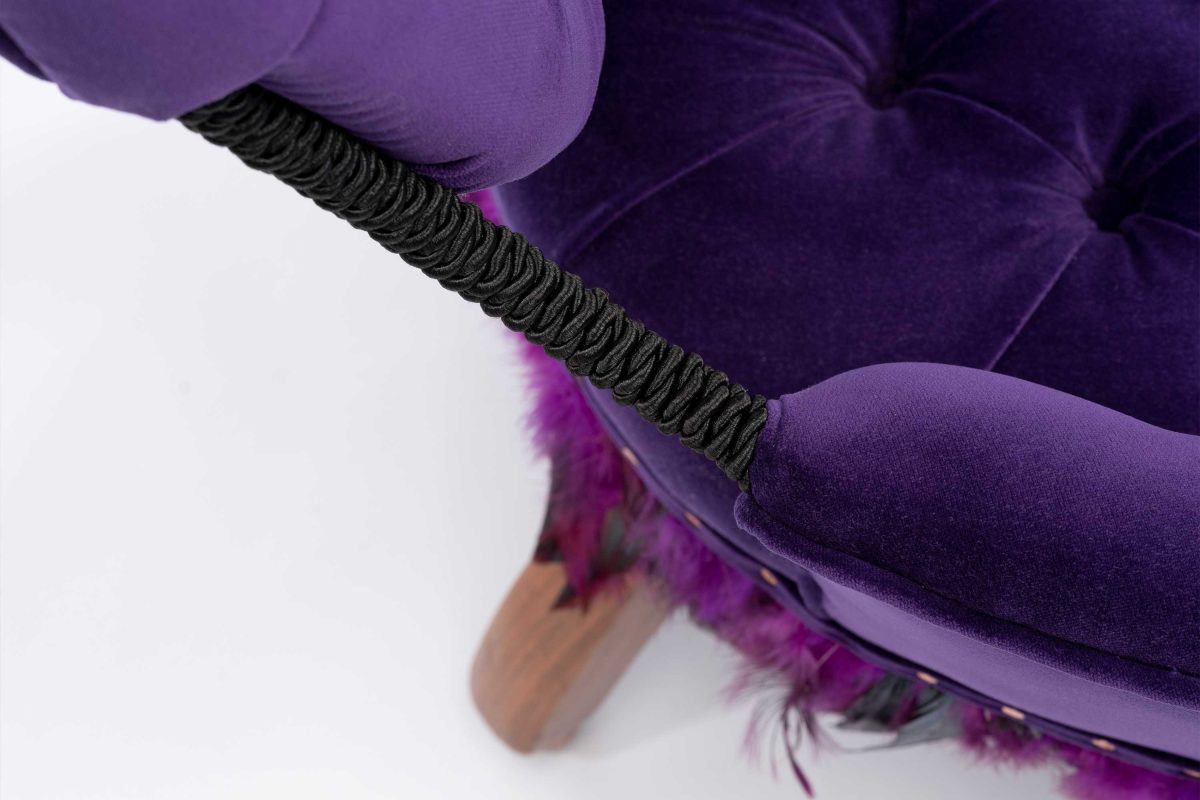 Purple Reign Burlesque Chair - Image 3