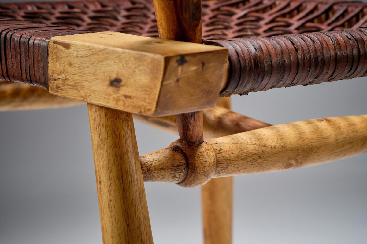 Leather Strung Chair - Image 5