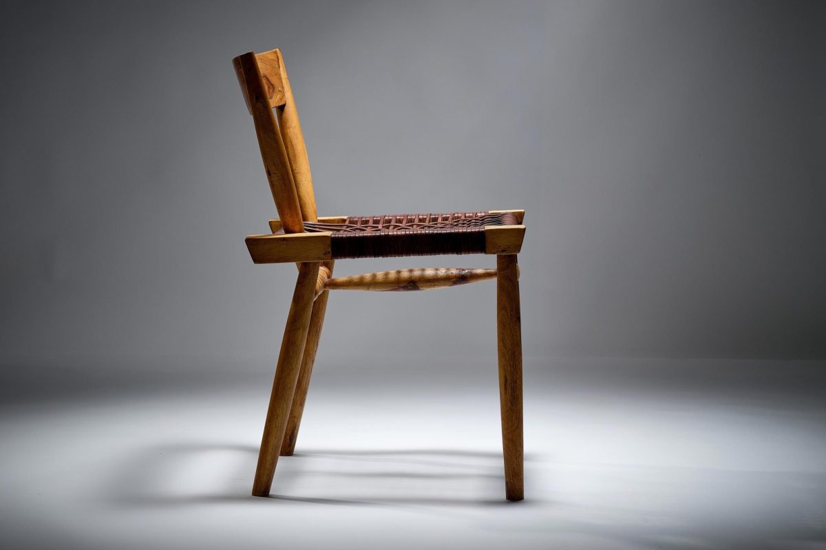 Leather Strung Chair - Image 2