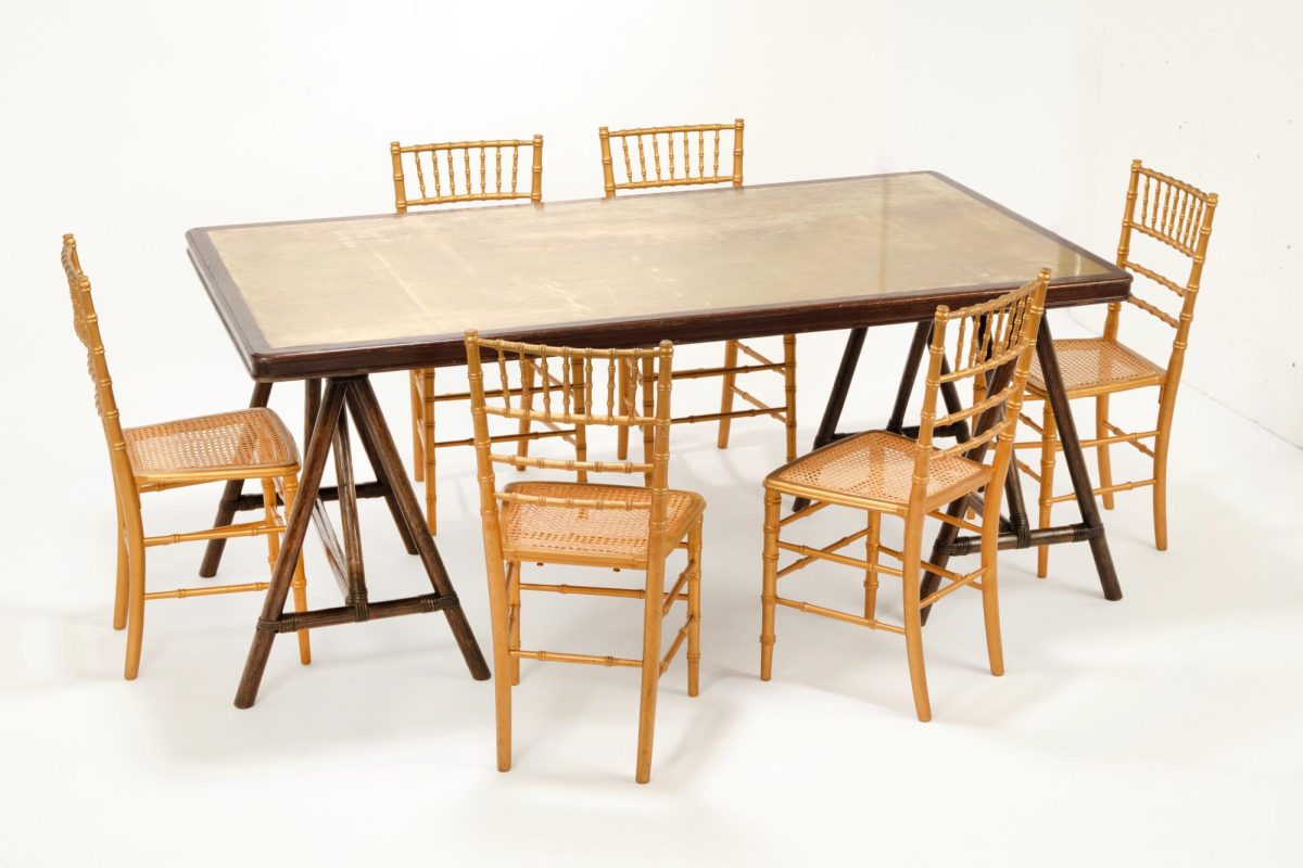 Brass Inlaid Table - Image 4