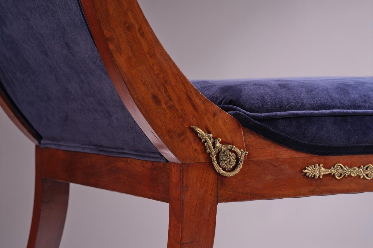French Empire Chaise - Image 5