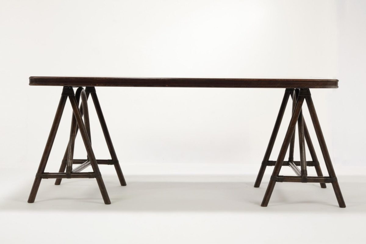 Brass Inlaid Table - Image 2