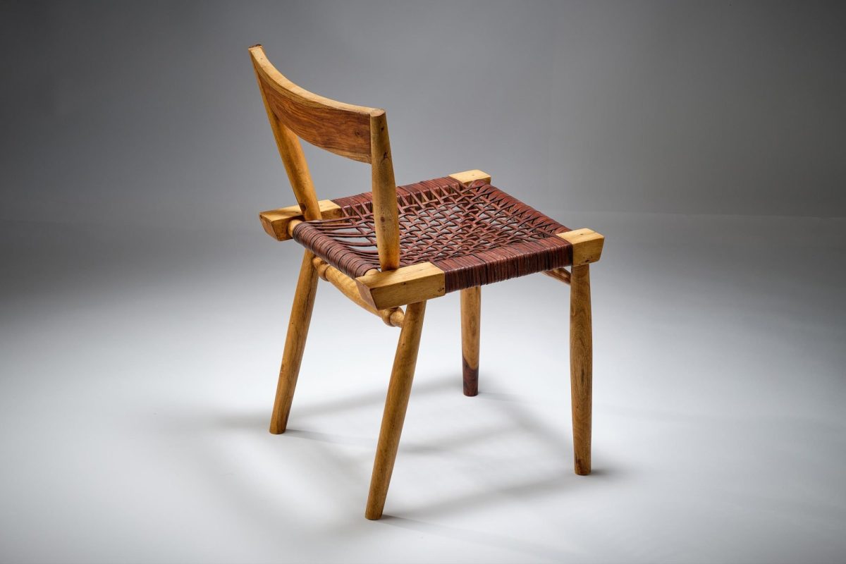 Leather Strung Chair - Image 3