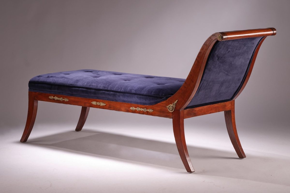 French Empire Chaise - Image 4