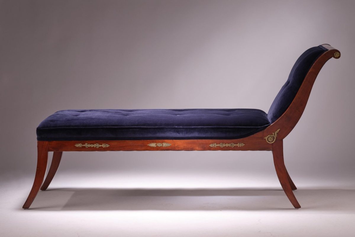 French Empire Chaise - Image 2