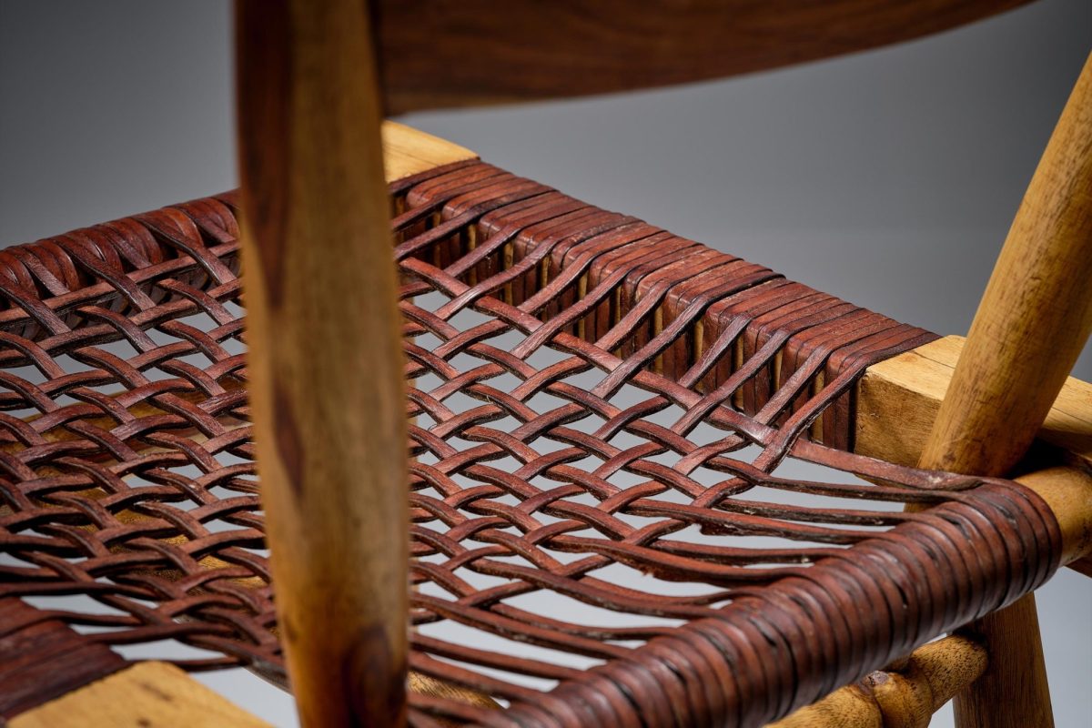 Leather Strung Chair - Image 4