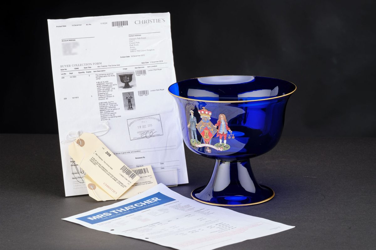 Lady Thatcher’s Armorial Footed Bowl - Image 5