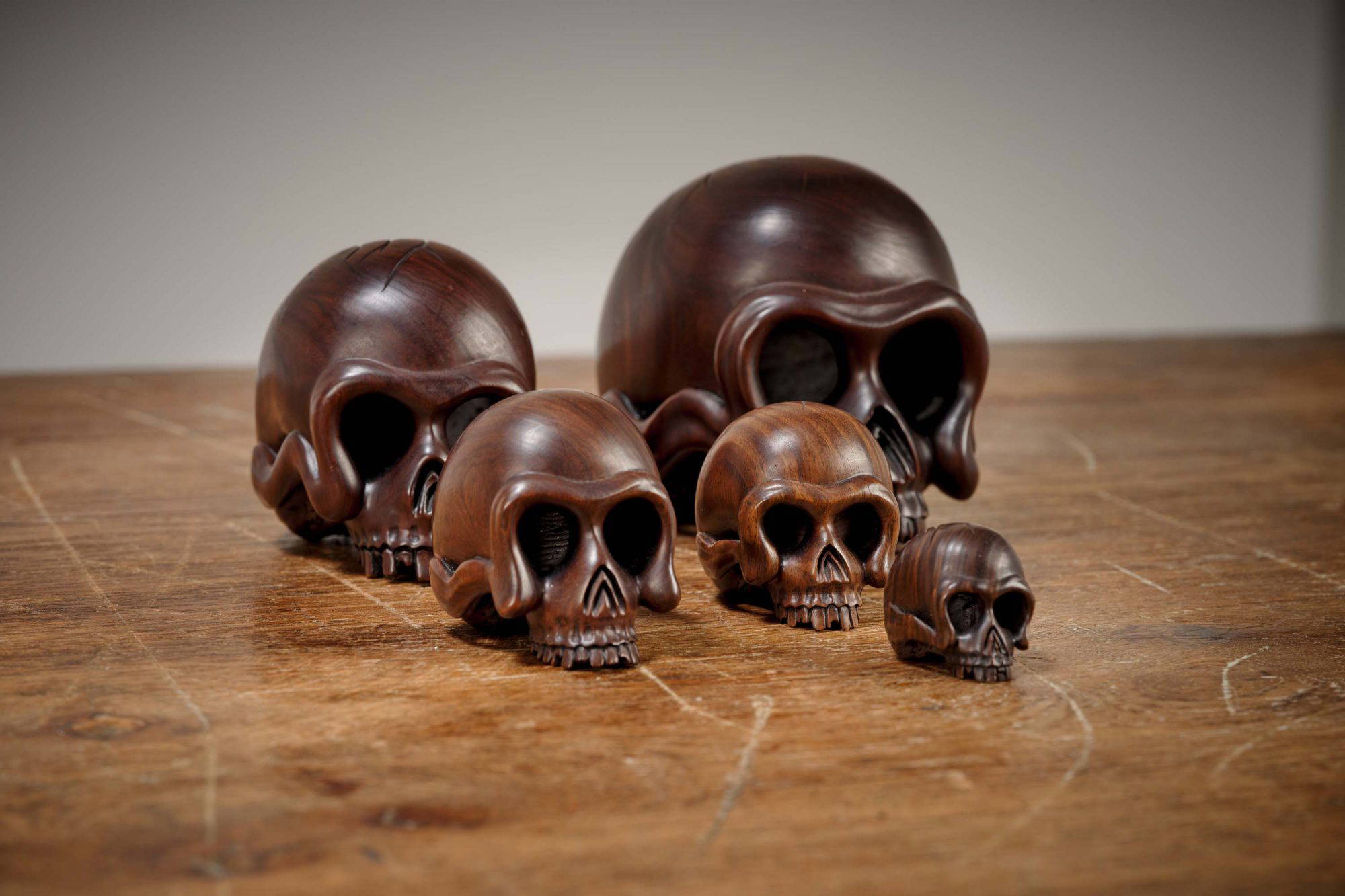 Wooden Skulls